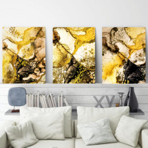 Bright Abstract wall art - 3 print set