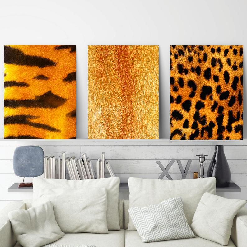 Animal Print wall art - 3 print set
