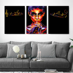 Abstract Portrait wall art - 3 print set