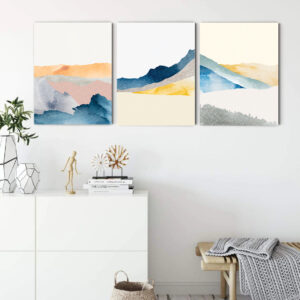 Water Color Abstract wall art - 3 print set