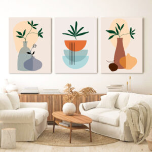 Plants in Vases wall art - 3 print set