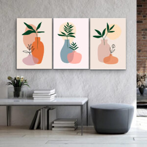 Plants in Vases 2 wall art - 3 print set