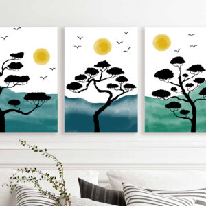 Tall Trees wall art - 3 print set