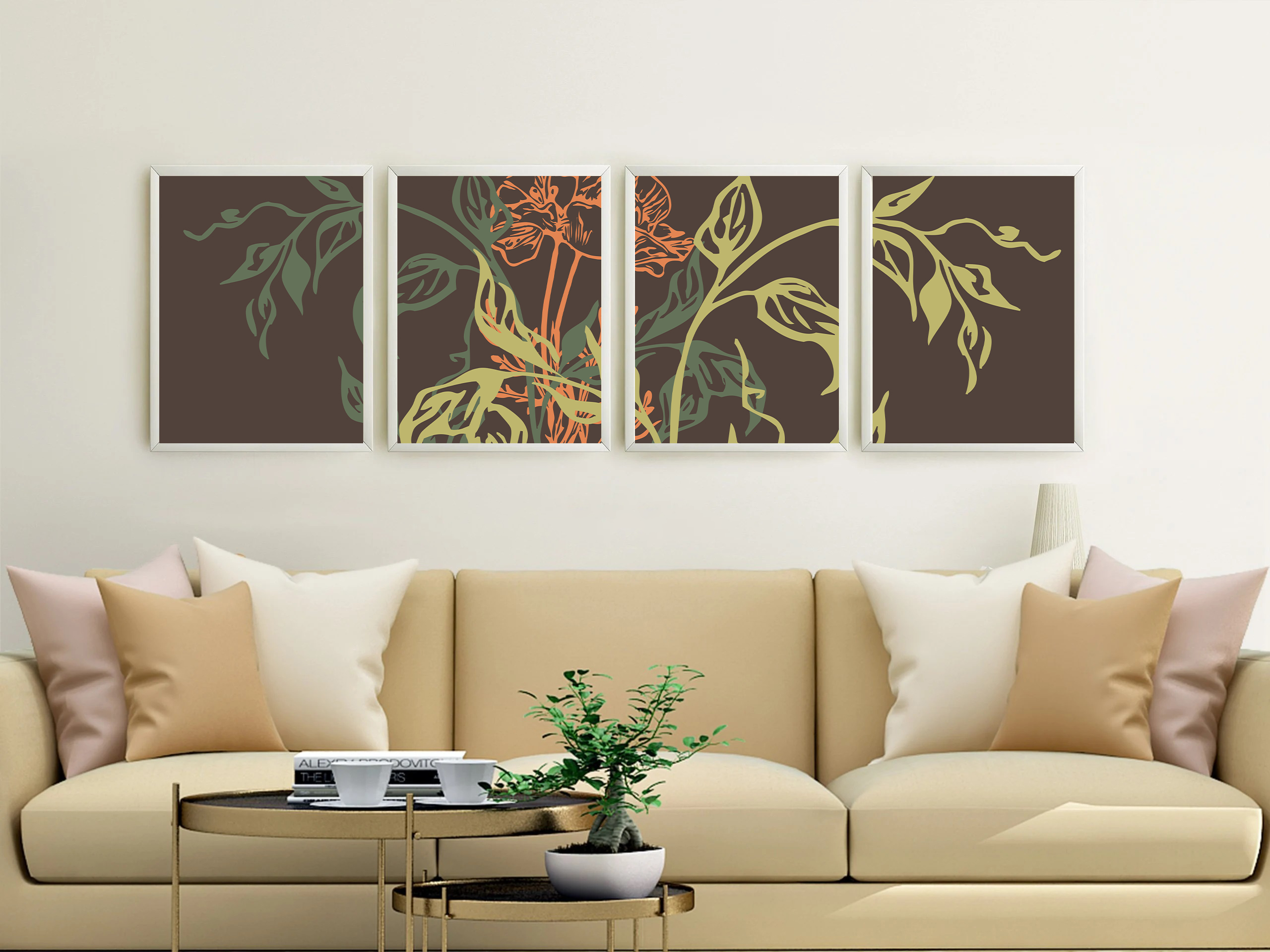 Jungle wall art - 4 print set