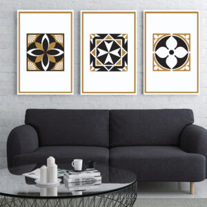 Golden Heritage wall art - 3 print set