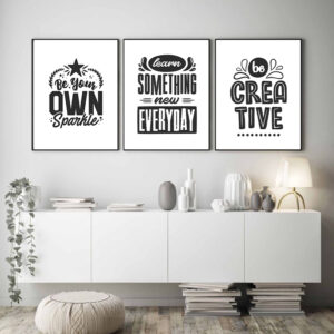 Inspirational Quotes wall art - 3 print set