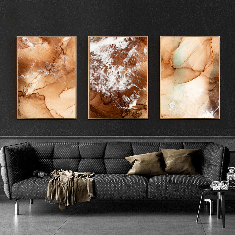 Marble wall art - 3 print set