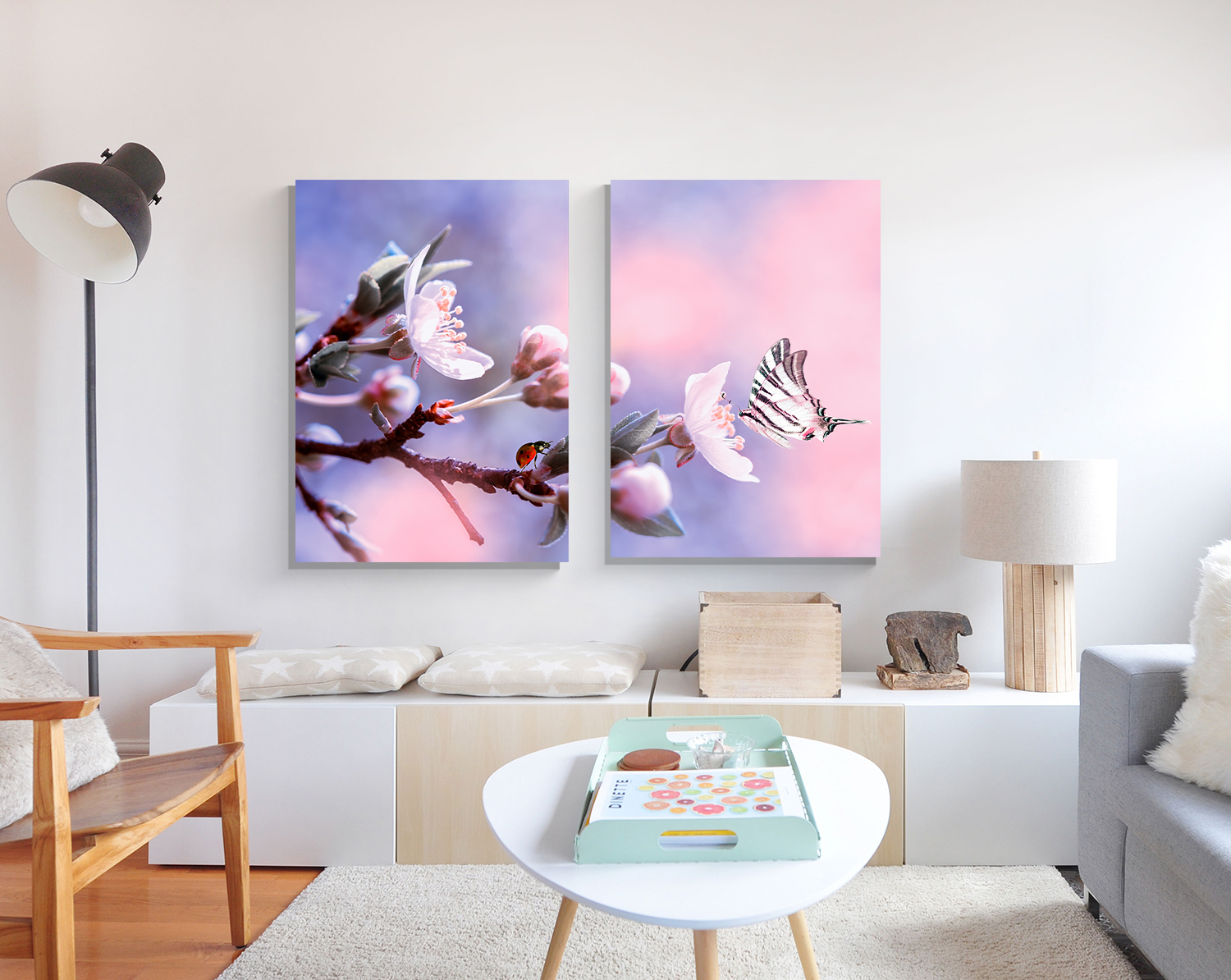 Up Close Flower wall art - 2 print set