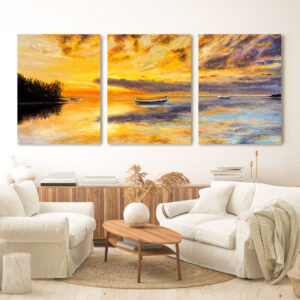 Cold and Warm Landscape wall art - 3 print set