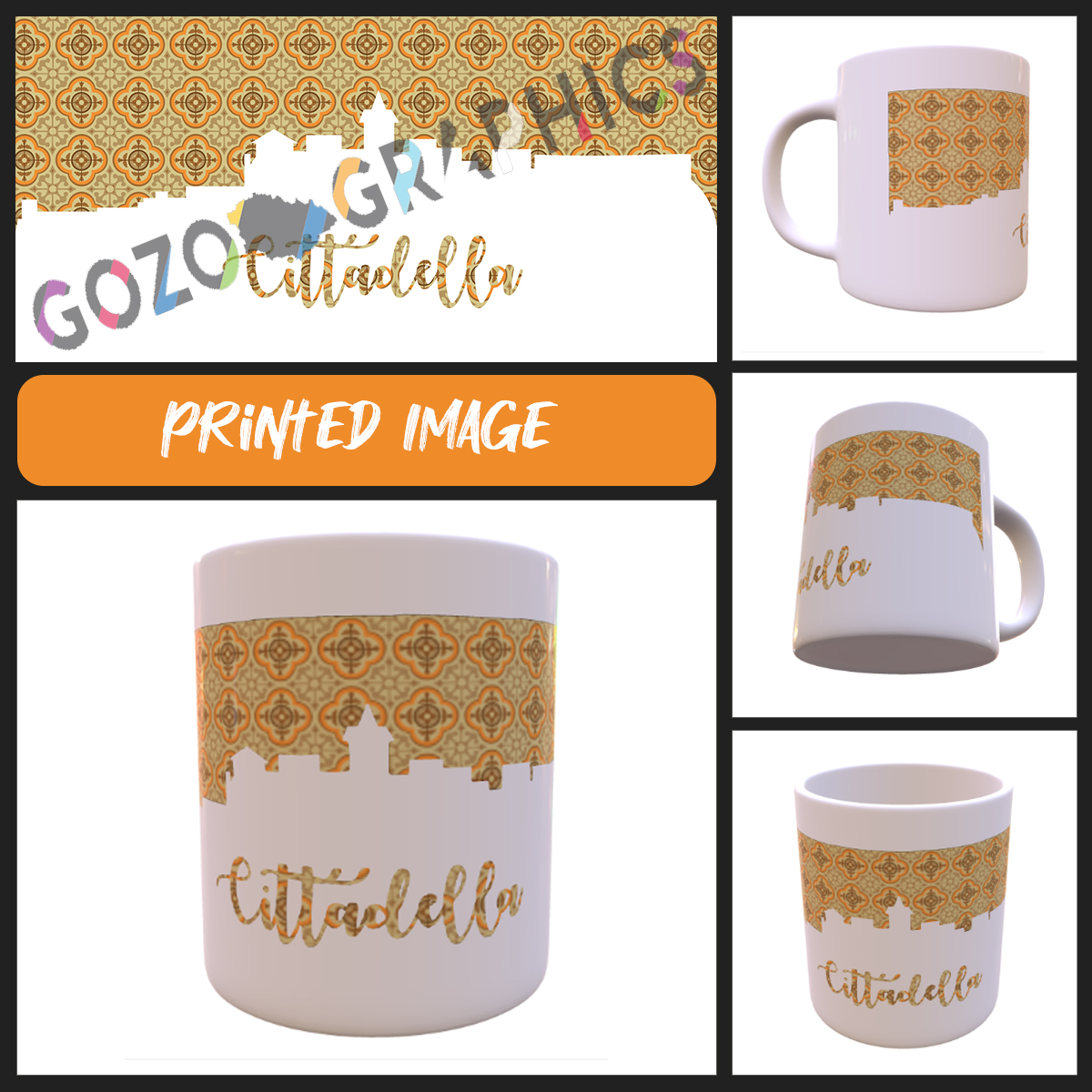 Cittadella - Maltese Silhouette Mug
