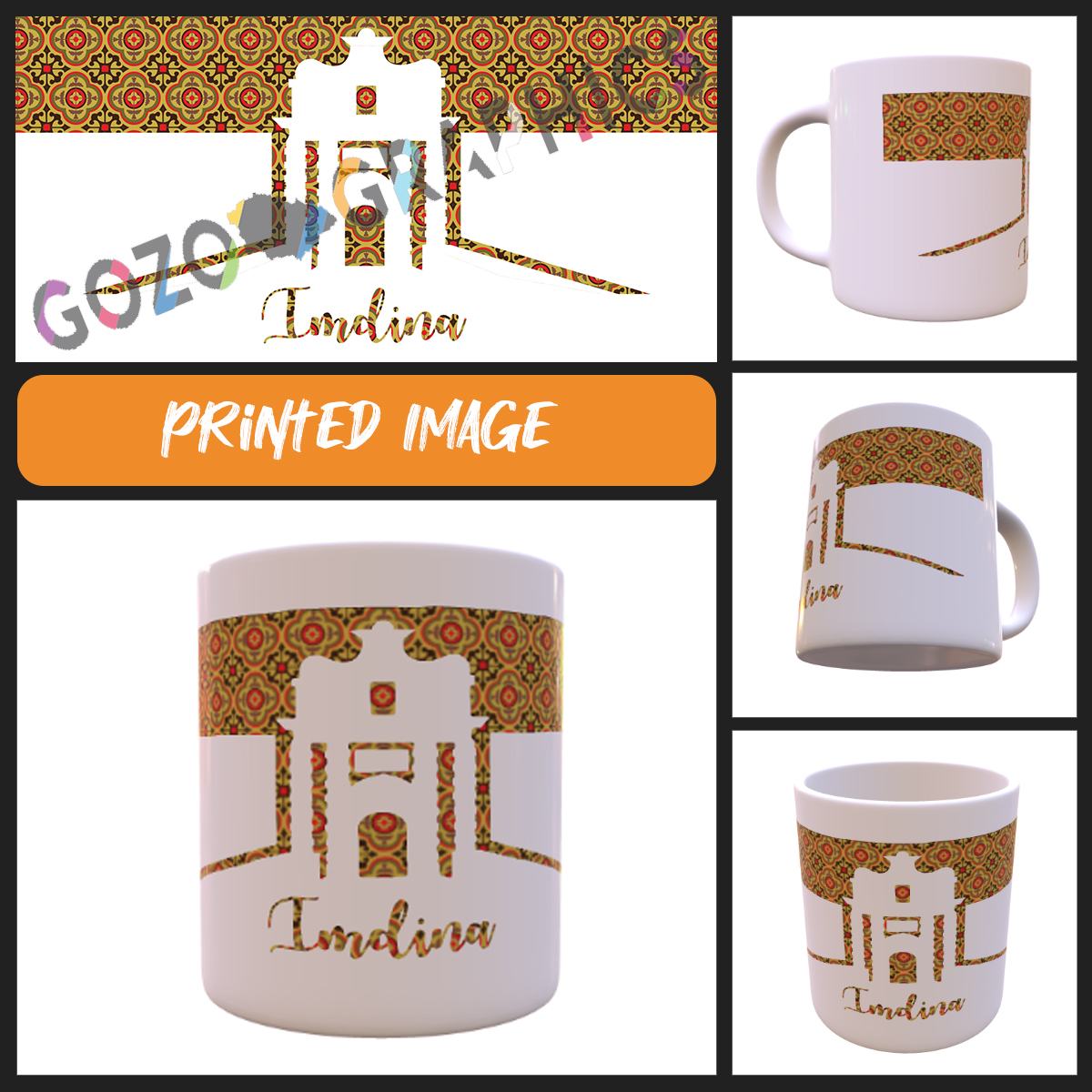 Mdina - Maltese Silhouette Mug