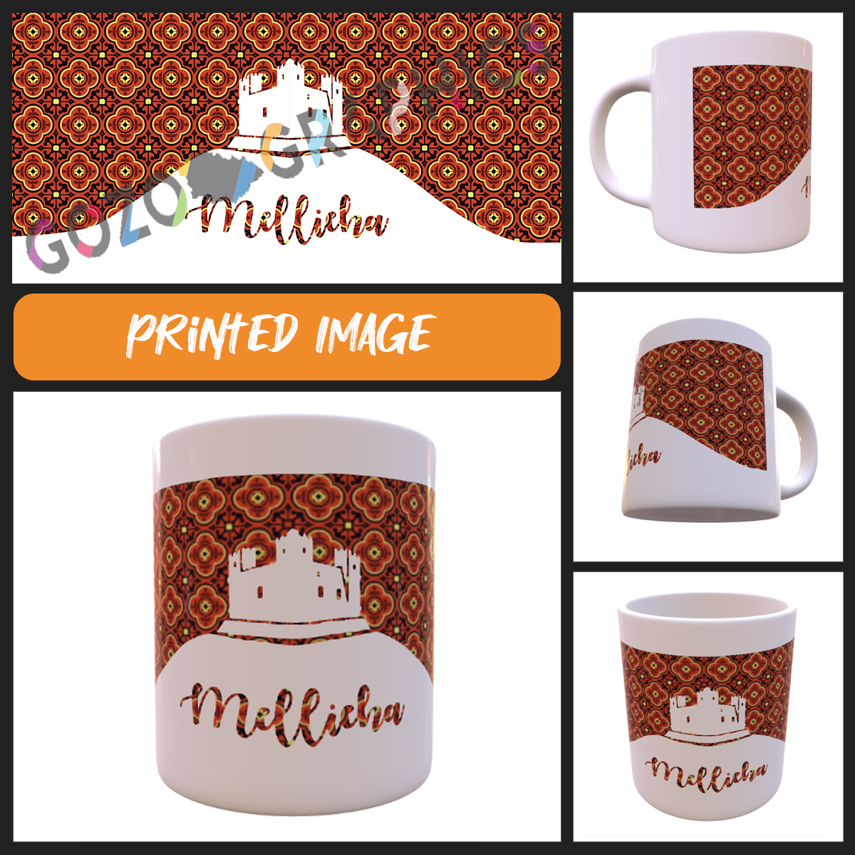 Mellieha Red Tower - Maltese Silhouette Mug
