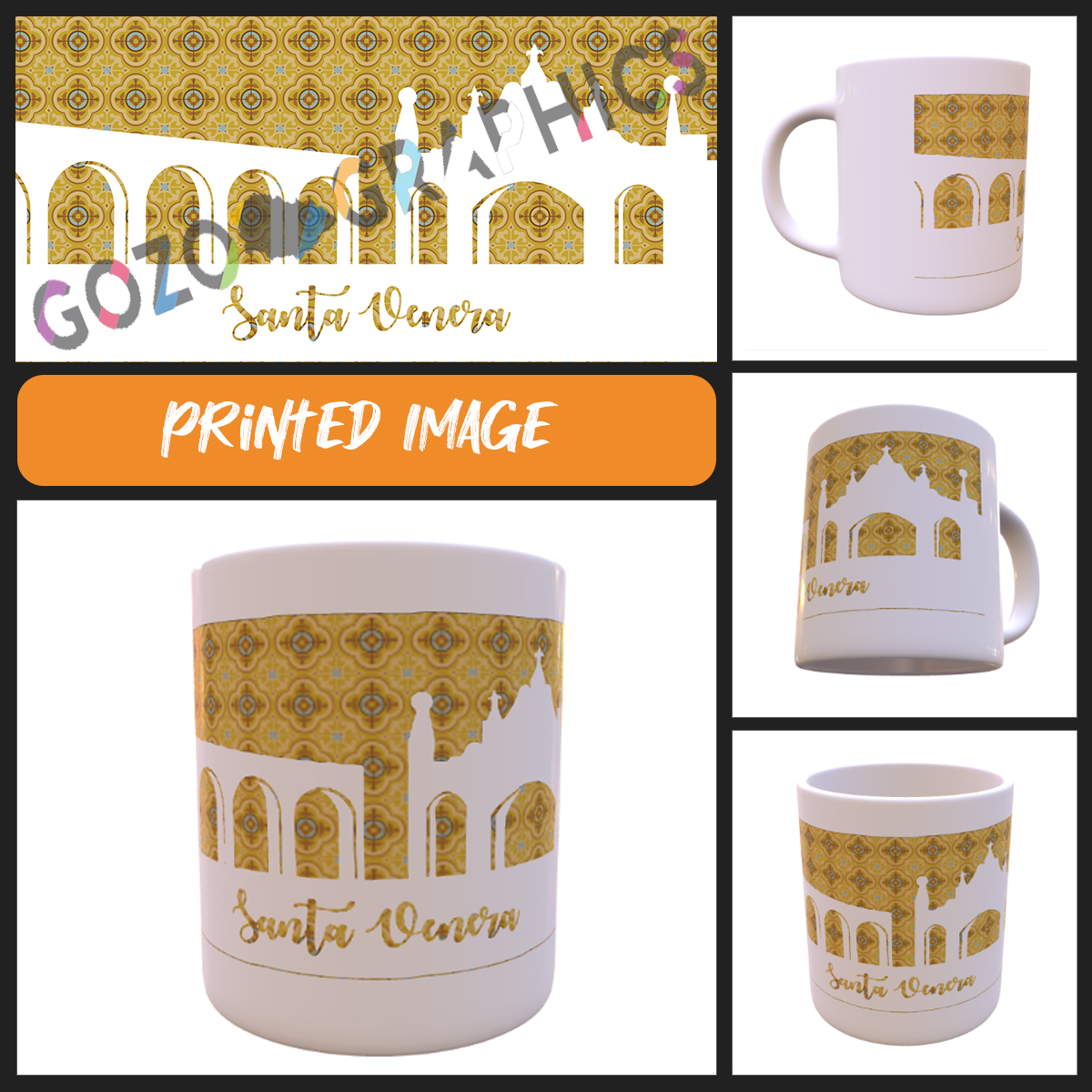 Santa Venera Aqueduct - Maltese Silhouette Mug