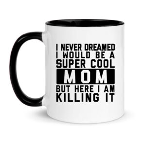 I never dreamed I would be a super cool mum - mug