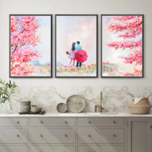 Love in Spring wall art - 3 print set