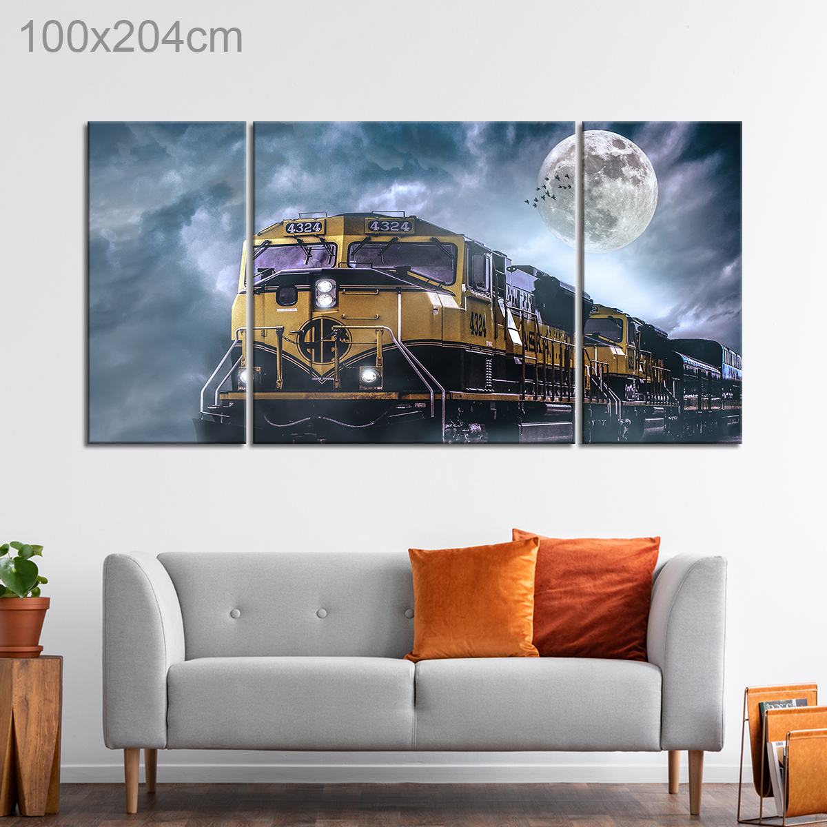 Locomotive Train at Night