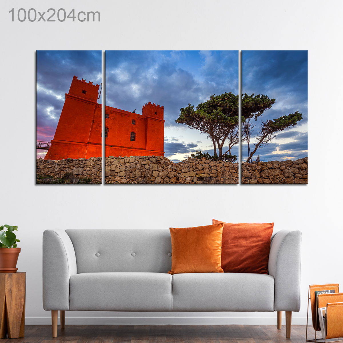 Mellieha Bay's St Agatha's Red Tower, Malta