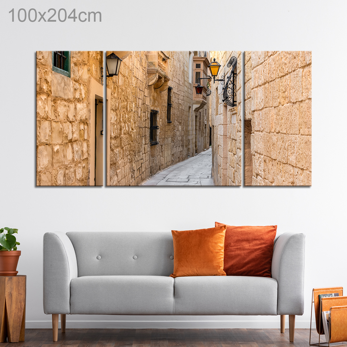 Narrow Medieval Street in Mdina, Malta