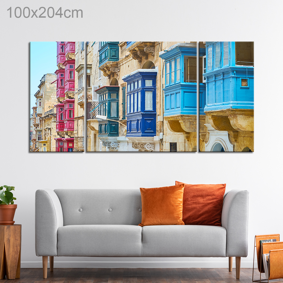 Colorful Balconies of Valletta Malta