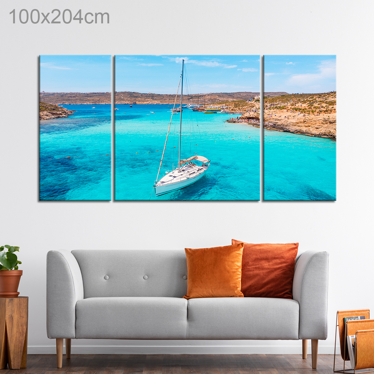 Yacht on the Blue Lagoon, Comino