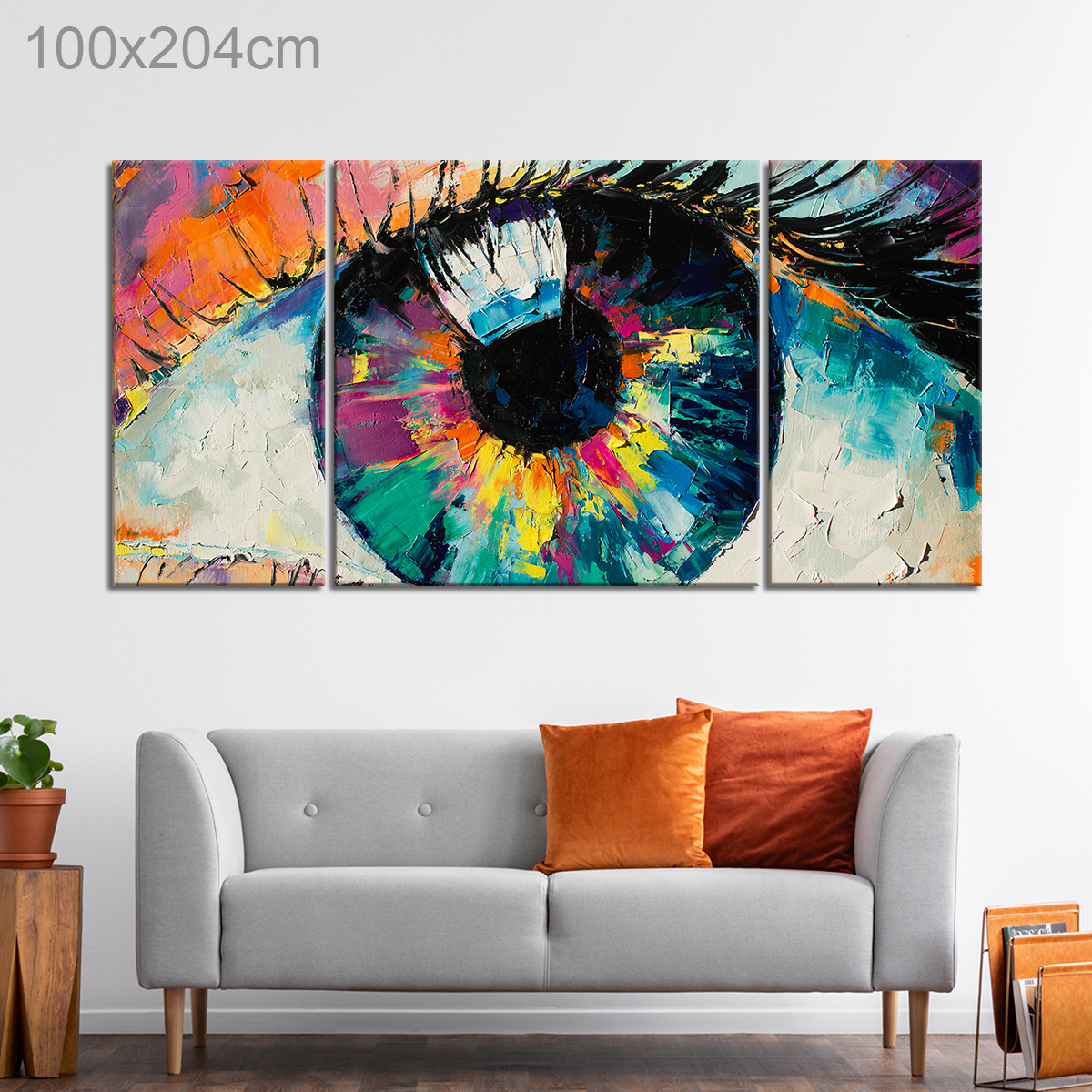 Abstract Oil Painting of an Eye