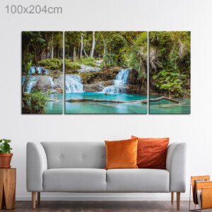 Kuang Si Falls Waterfall in Luang Prabang, Laos