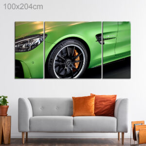 Green Mercedes Sports Car