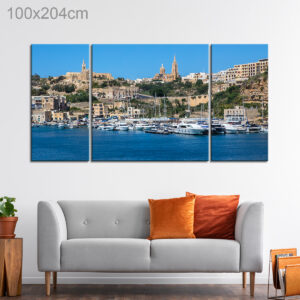 Mgarr Harbor on a Sunny Day, Gozo