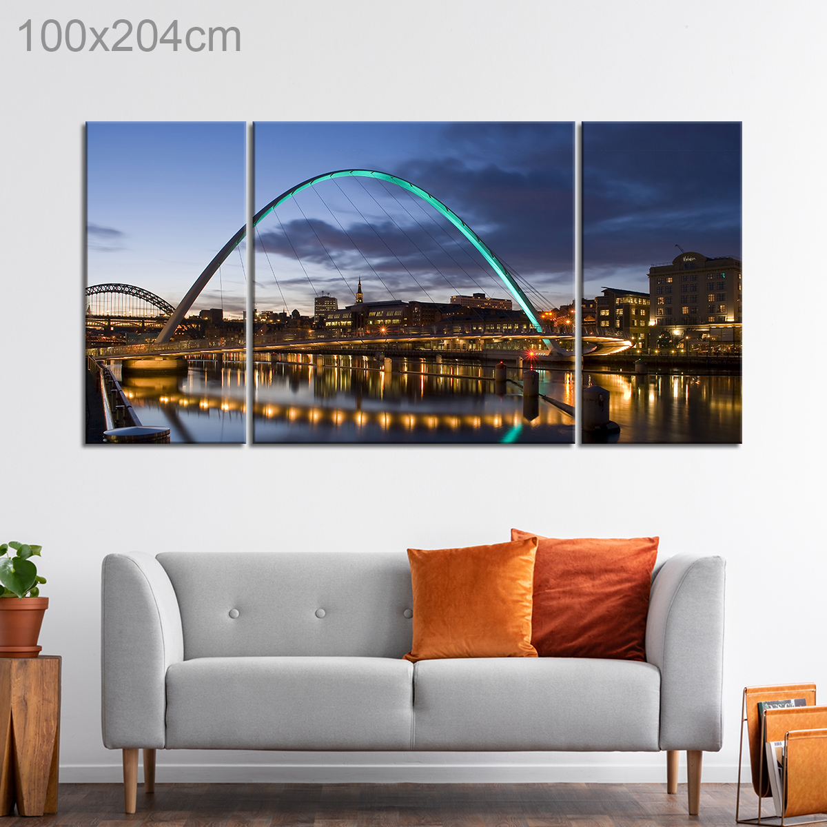 Sunset at Newcastle Millenium Eye Bridge