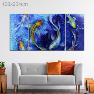 Koi Fish Oil Painting