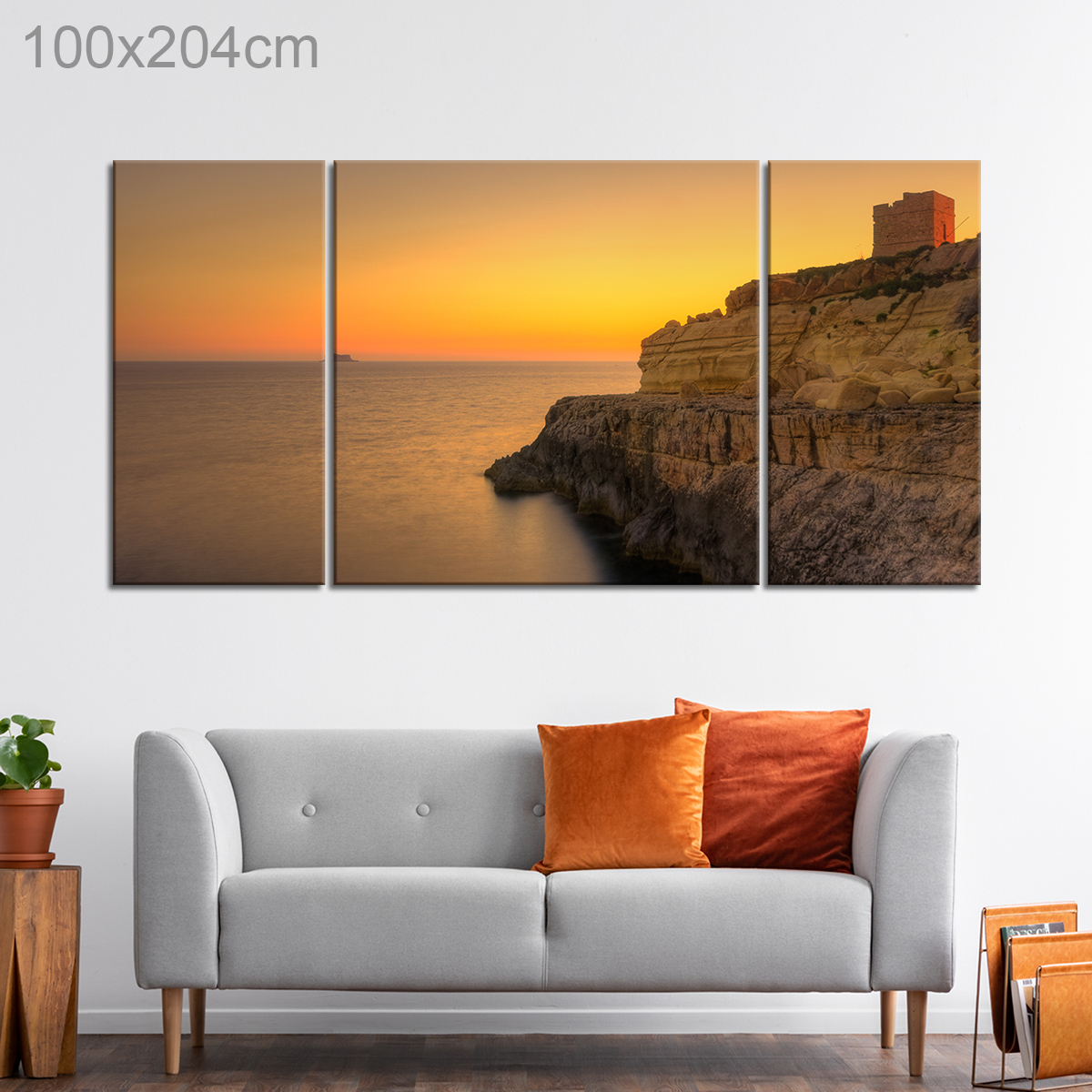 Sunset over Filfla, Malta