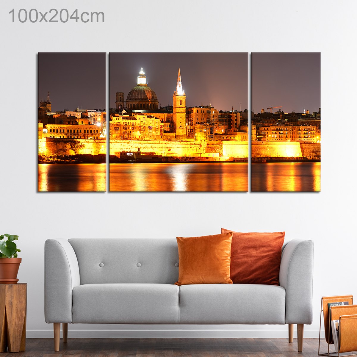 Valletta Skyline at Night, Malta