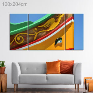 Traditional Maltese Luzzu Fishing Boat