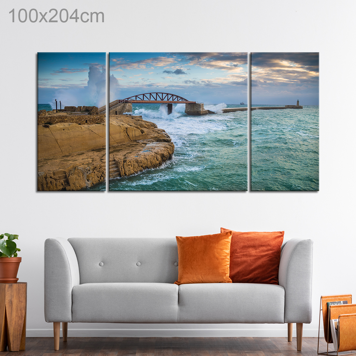 Breakwater Bridge in Valletta, Malta