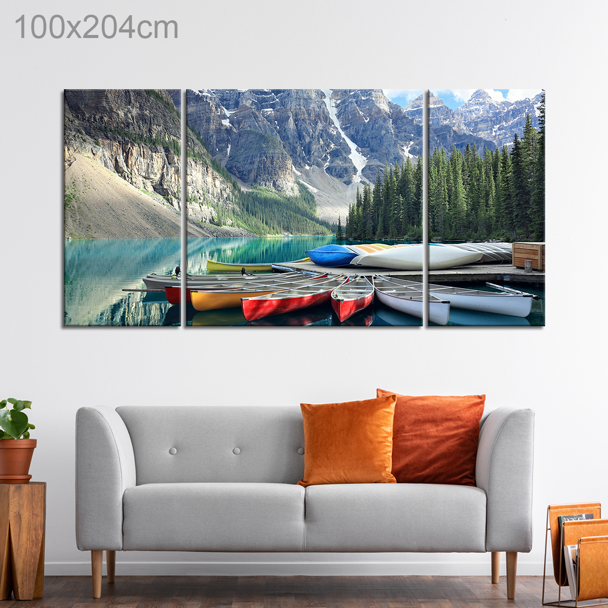 Moraine Lake in Rocky Mountains of Alberta, Canada