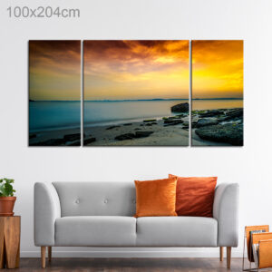 Sunset Contrast over a Beach