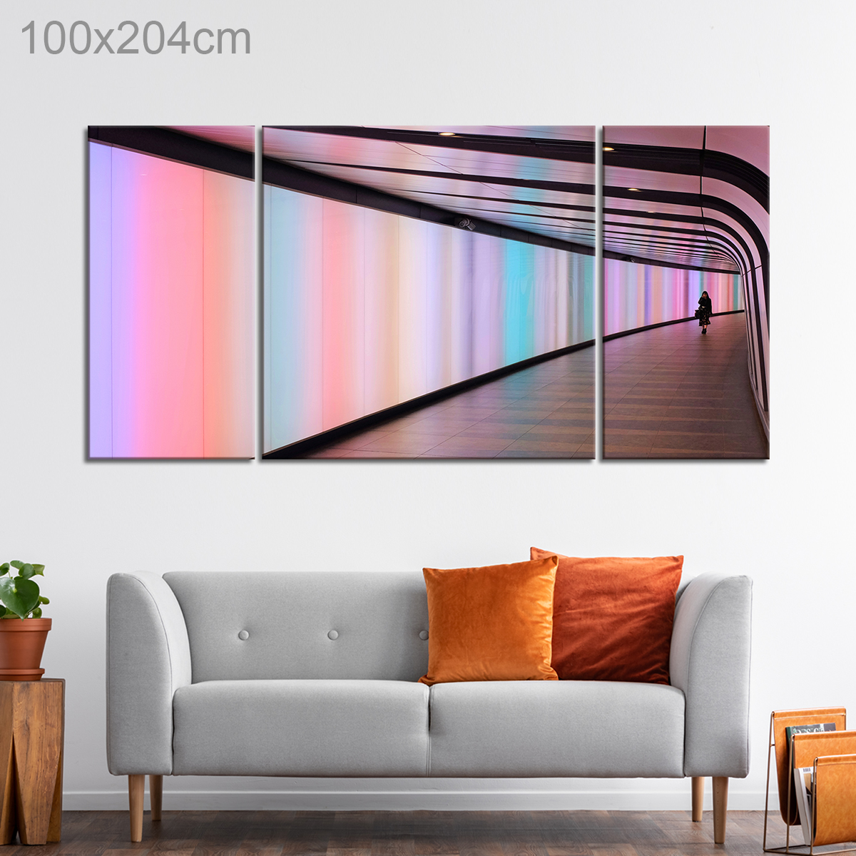 Colorful Hologram Hallway