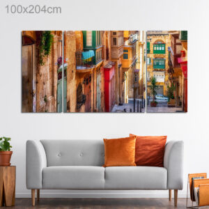 Street of Colorful Balconies, Valletta