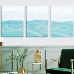Blue Wave wall art - 3 print set