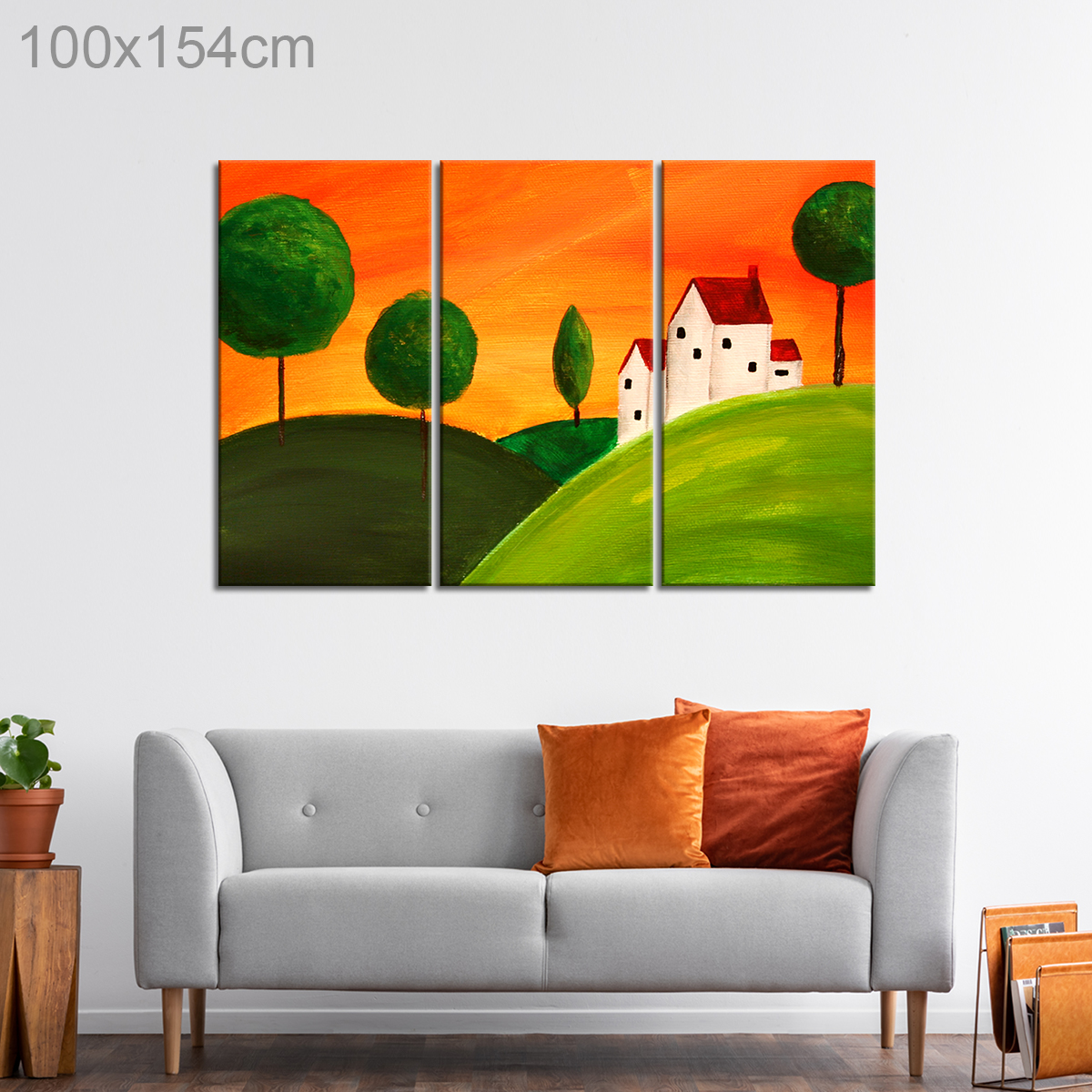 Tuscan Landscape Abstract Painting