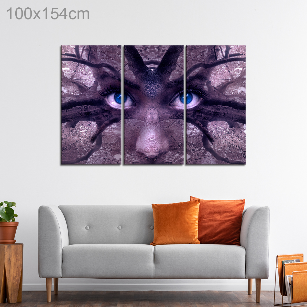 Blue Eyes Abstract Artwork