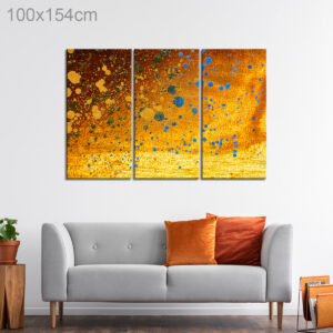 Orange Abstract Acrylic Painting