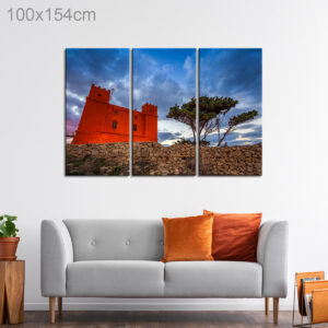 Mellieha Bay’s St Agatha’s Red Tower, Malta