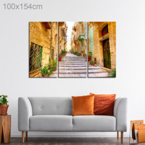 Alley Way Neighborhood in Valletta, Malta