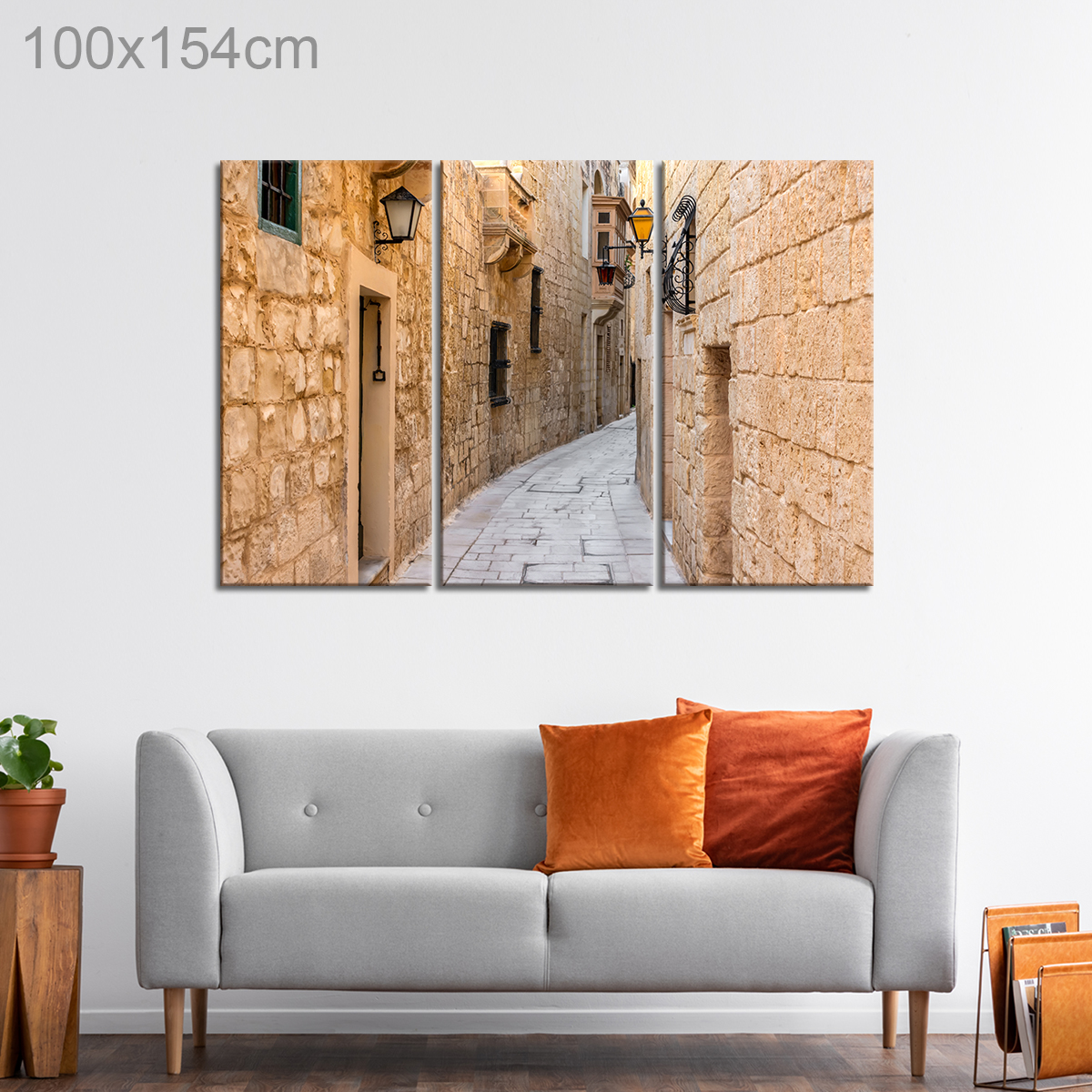 Narrow Medieval Street in Mdina, Malta