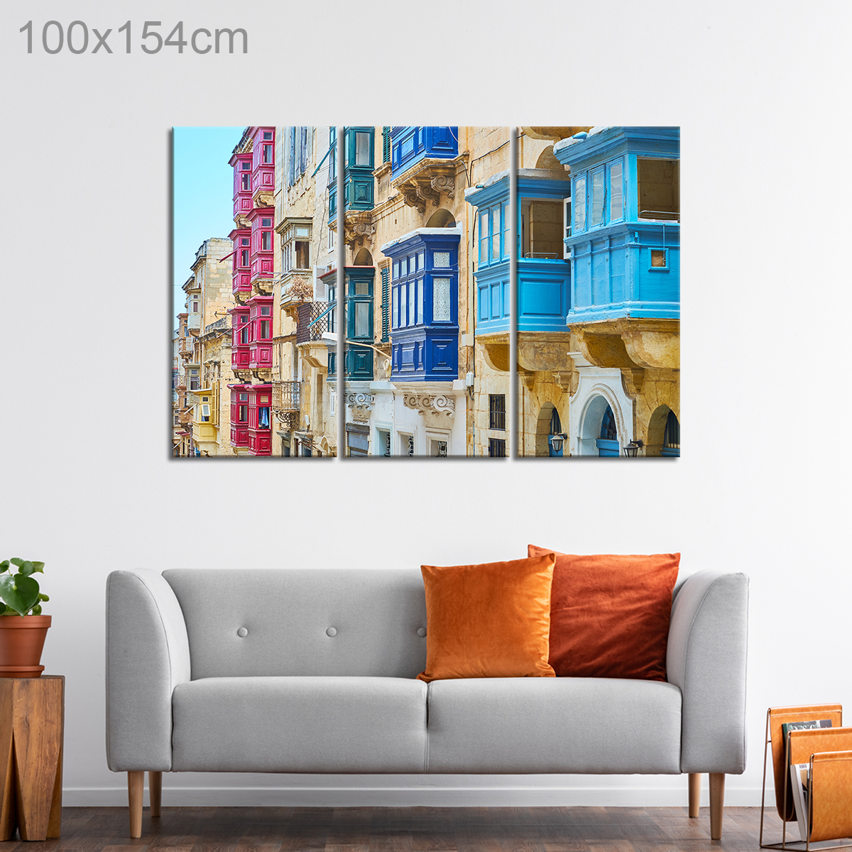 Colorful Balconies of Valletta Malta