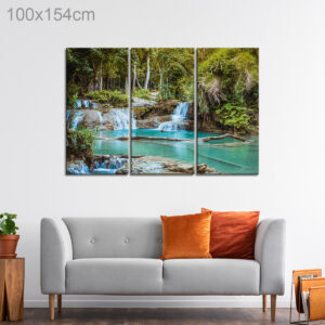 Kuang Si Falls Waterfall in Luang Prabang, Laos