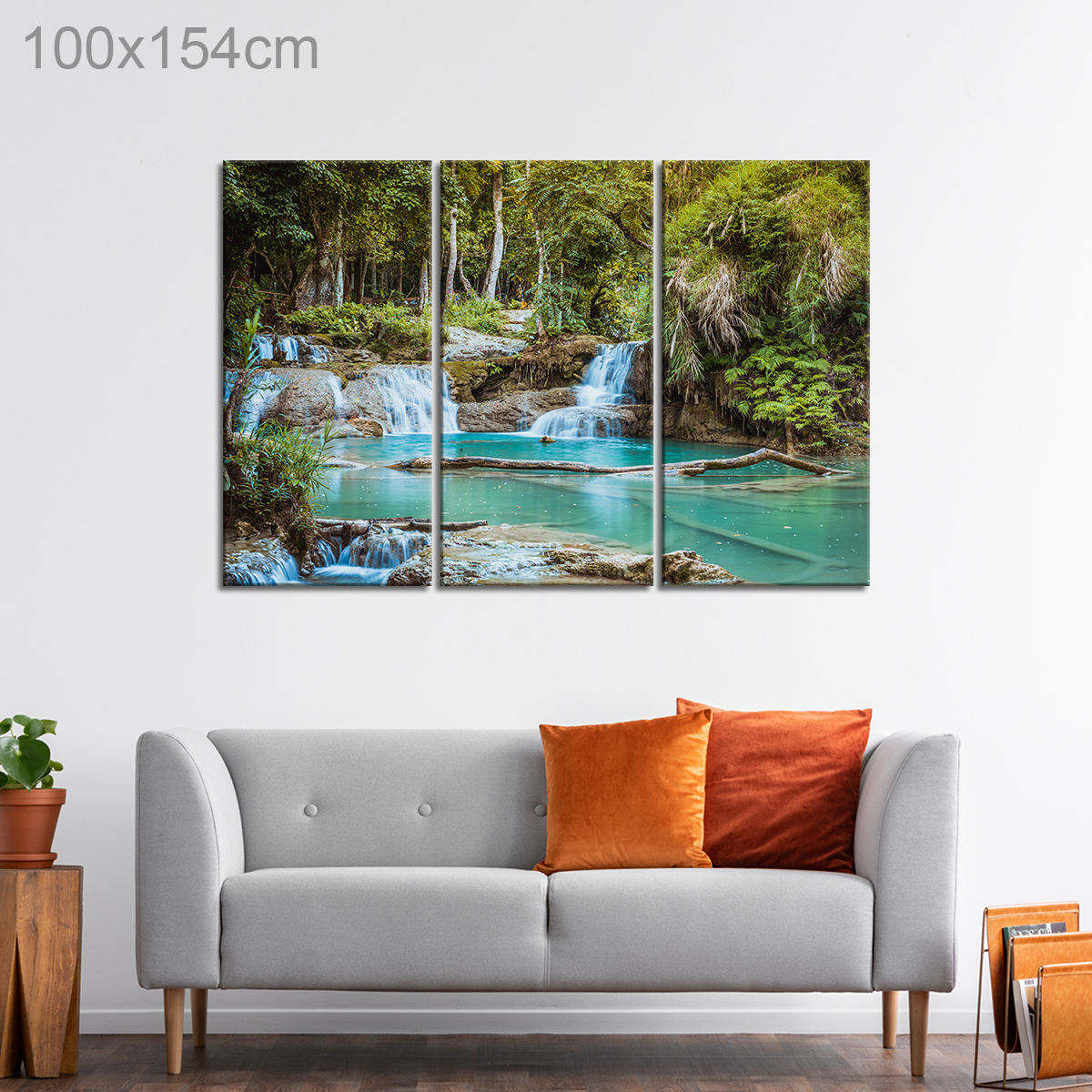 Kuang Si Falls Waterfall in Luang Prabang, Laos