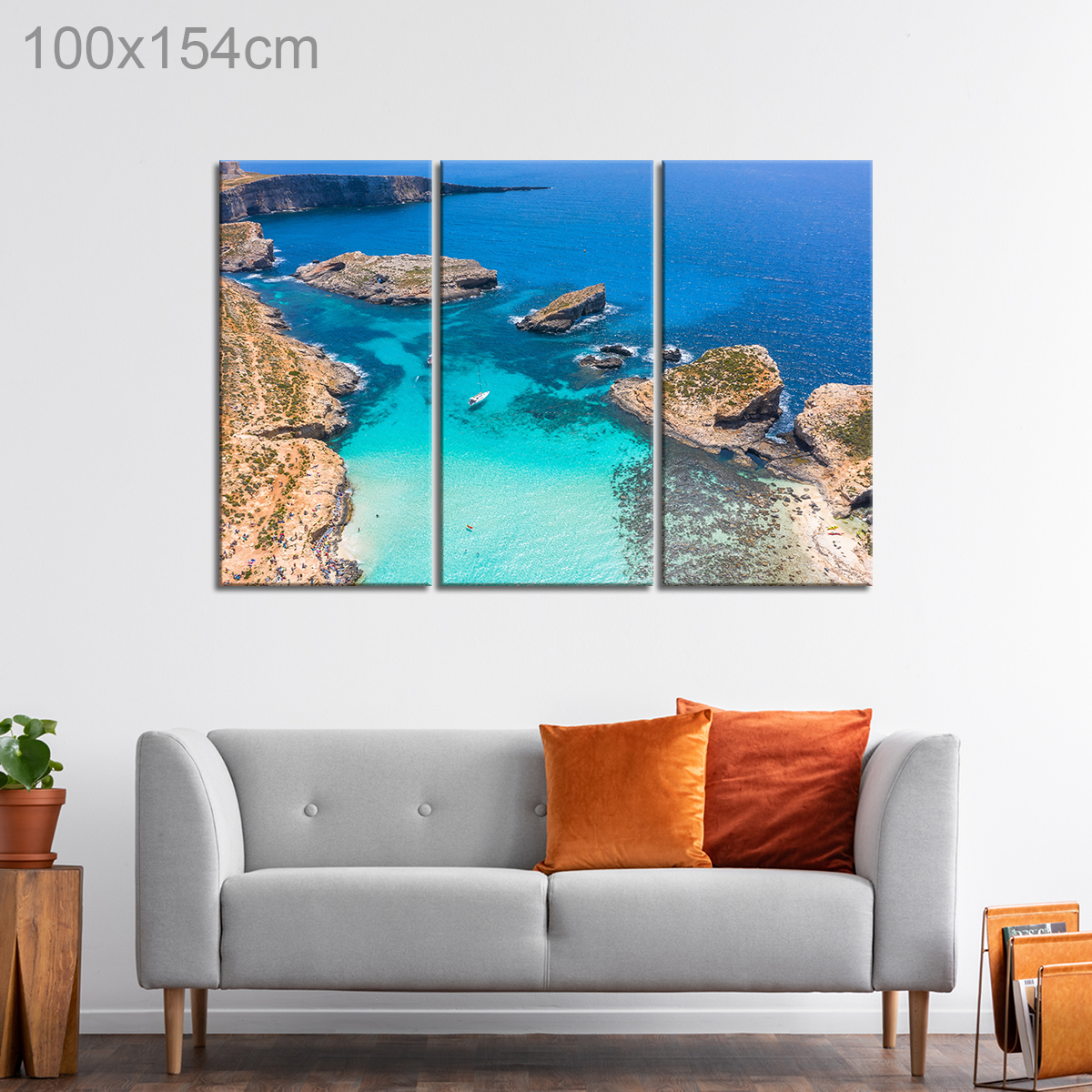 Aerial View of the Blue Lagoon, Comino