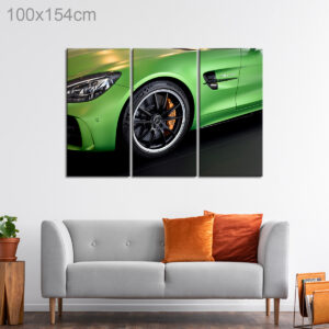 Green Mercedes Sports Car